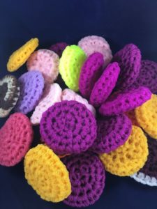 Crocheted Nylon Pot Scrubbers colors